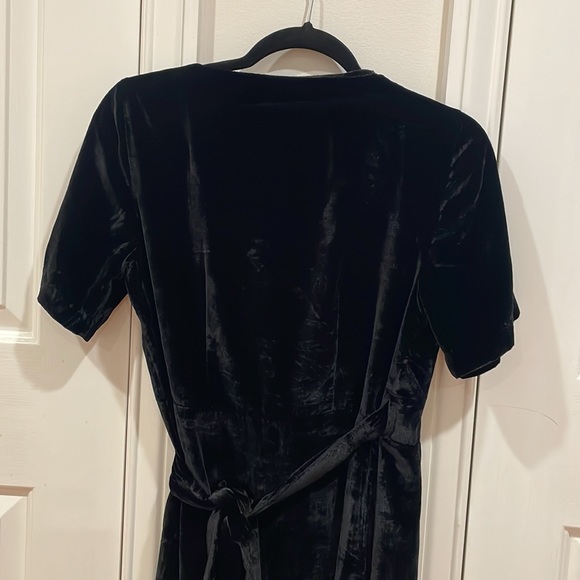 Midi Velvet Wrap Dress - Picture 6 of 7